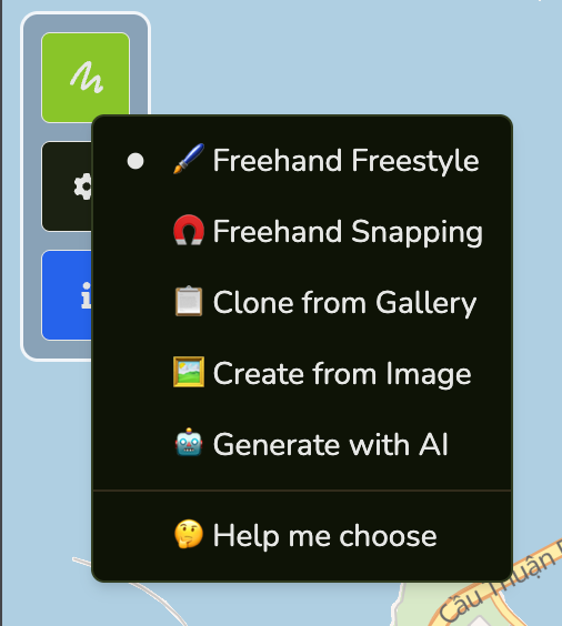 Draw Mode Toolbar