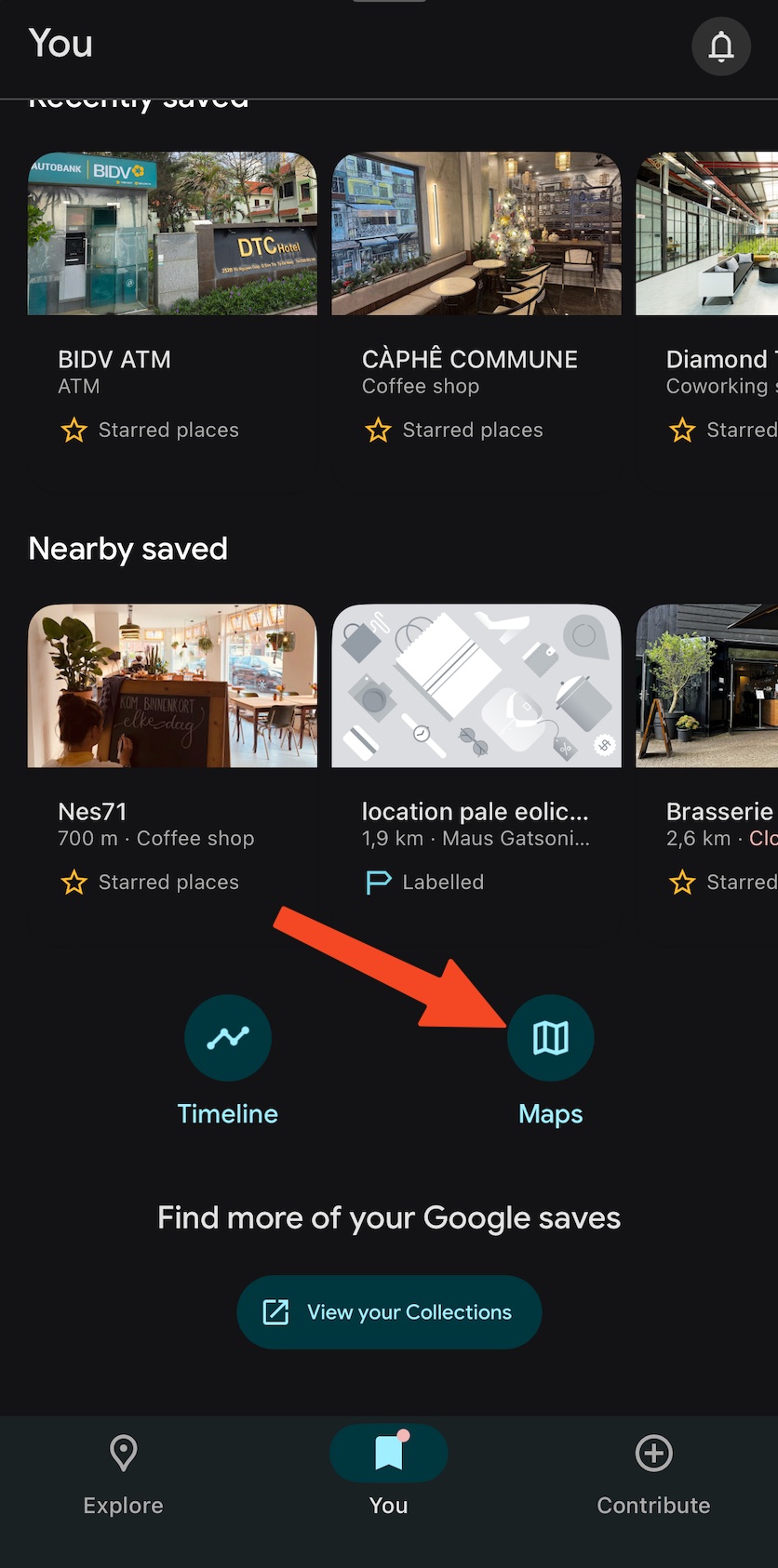 Maps List Mobile